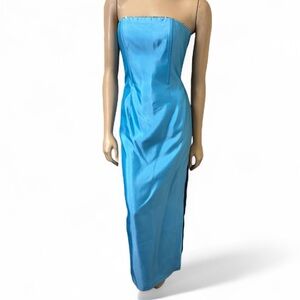 Jessica McClintock for Gunne Sax Dress size 3 Vintage‎ Satin Crystal Trim XS